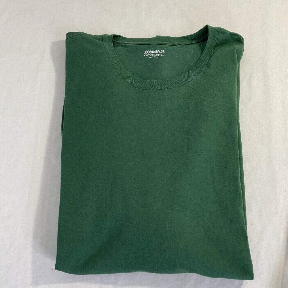 New Goodthreads TShirt Short Sleeve Crew Neck Deep Green Men's XXL Tall